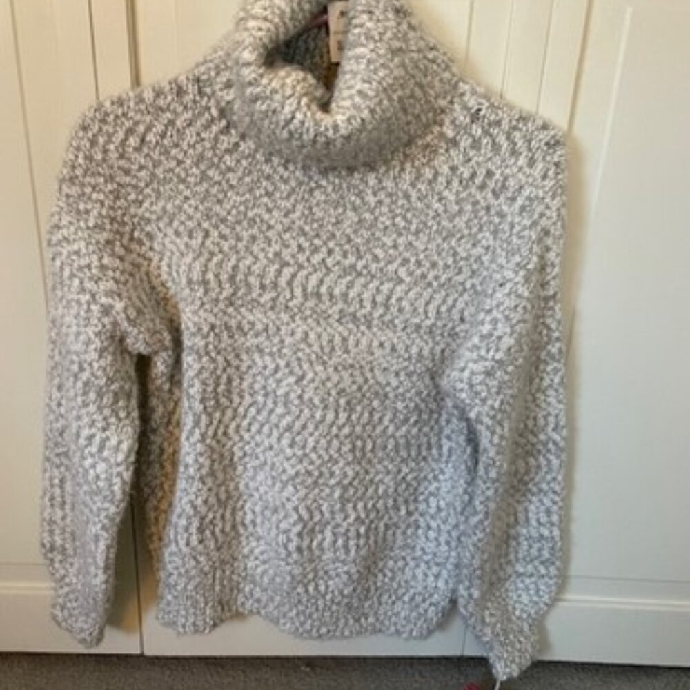 Gray and White Sweater